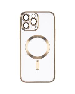Чохол-накладка для iPhone 13 Pro Max WAVE Metal Matte Case с магнітним кільцем MagSafe Золота (Gold)