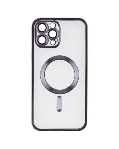 Чохол-накладка для iPhone 12 Pro Max Metal Matte Case с магнітним кільцем MagSafe Фіолетовий (Purple)
