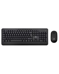Беспроводная клавиатура Jeqang JW-6800 + мышь Черная (Black)