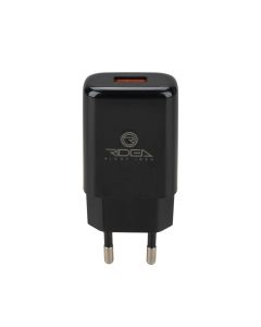 Зарядний пристрій Ridea RW-11111 Element 2.1A + кабель Micro-USB Чорний (Black)