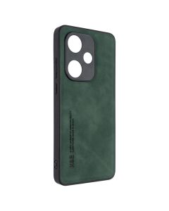Чехол-накладка для OnePlus Nord CE 3 5G кожаный Зеленый (Green)