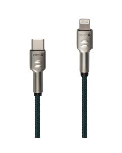 USB-кабель Veron CL04 Nylon 20W Type-C to Lightning 1м Черный (Black)