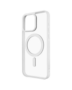 Чехол накладка для iPhone 15 Pro Max DM Frosted Acrylic MagSafe Белый (White)