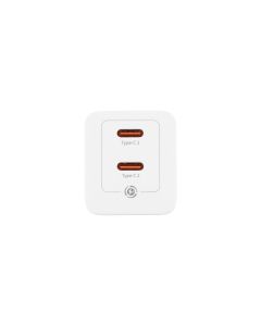 Зарядний пристрій Baseus GaN5 Pro 40W (2USB-C) Білий (White)