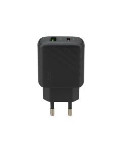 Зарядное устройство Hoco CS25A PD 25W (1USB+1USB-C) Черное (Black)