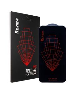 Захисне скло для iPhone 13/13 Pro/14 Review Чорне (Black)
