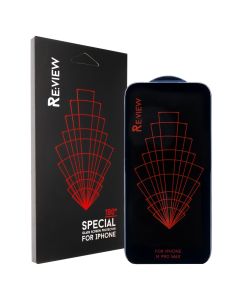 Захисне скло для iPhone 14 Pro Max 3D Review Чорне (Black)