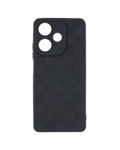 Чехол накладка для Infinix Hot 30 Chess Case Черный (Black)