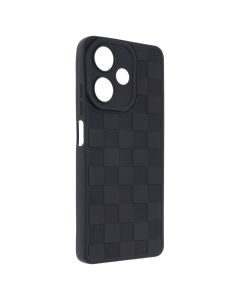 Чехол накладка для Infinix Hot 30 Chess Case Черный (Black)