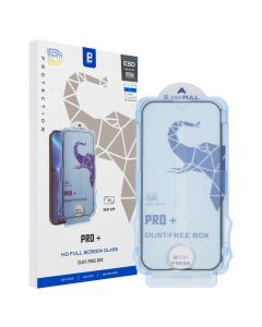 Захисне скло для iPhone 16 Pro DM Dust-Free 3D Чорне (Black)