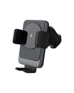 Автодержатель Hoco HW13 15W с беспроводной зарядкой Серый (Grey)