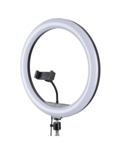 Кільцева світлодіодна лампа RGB LED LJJ-36 (D36см) Чорна (Black)