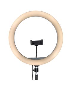 Кільцева світлодіодна лампа RGB LED LJJ-36 (D36см) Чорна (Black)