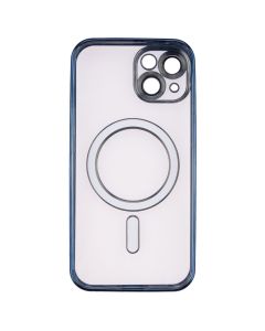 Чохол накладка для iPhone 14 WAVE Metal Matte Case with Magnetic Ring MagSafe Синя (Migniht Blue)