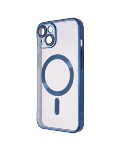 Чохол накладка для iPhone 14 WAVE Metal Matte Case with Magnetic Ring MagSafe Синя (Migniht Blue)