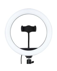 Кільцева світлодіодна лампа RGB LED MJ-26 Чорна (Black)