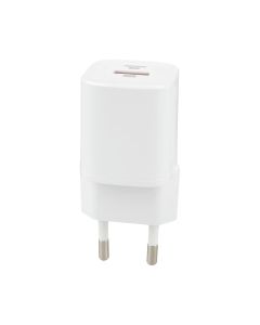 Зарядний пристрій Glasscove TC-099BPQ20 20W (1 USB + 1 USB-C) Білий (White)