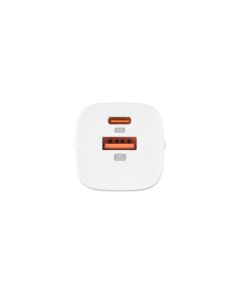 Зарядний пристрій Glasscove TC-099BPQ20 20W (1 USB + 1 USB-C) Білий (White)