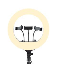 Кільцева світлодіодна лампа RGB LED RL-14 Чорна (Black)