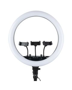 Кільцева світлодіодна лампа RGB LED MJ-18 Чорна (Black)