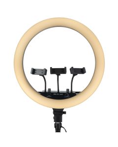 Кільцева світлодіодна лампа RGB LED MJ-18 Чорна (Black)