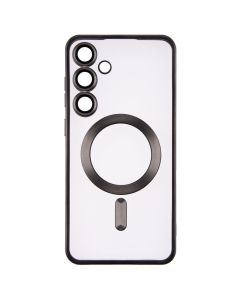 Чохол накладка для Samsung S24 Plus Shining Matte MagSafe Чорна (Black)
