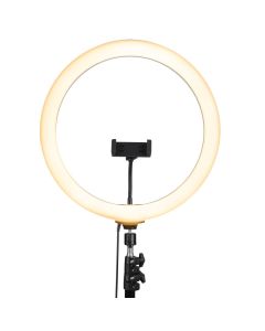 Кільцева світлодіодна лампа RGB Crystal RD-36 Чорна (Black)