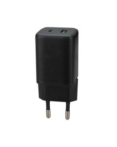 Зарядний пристрій Hoco N41 (1 USB-C+ 1 USB) 20W/3A, PD/QC Чорний (Black)