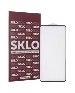 Защитное стекло для Tecno Pova 6 6D UA SKLO Черное (Black)