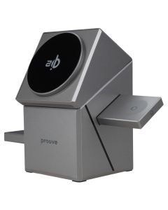 Зарядний пристрій бездротовий Proove Iron Hide 3in1 Qi2 Сірий (Grey)