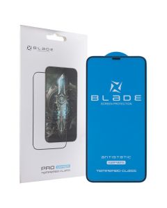 Защитное стекло для iPhone XS Max/11 Pro Max BLADE ANTISTATIC 3D Черное (Black)