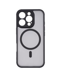 Чохол накладка для iPhone 16 Pro Frame Magnet MakeFuture Чорна (Black)