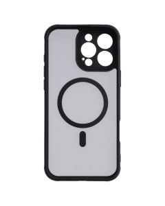 Чехол-накладка для iPhone 16 Pro Max Frame Magnet MakeFuture Черный (Black)