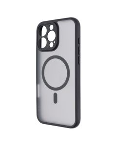 Чехол-накладка для iPhone 16 Pro Max Frame Magnet MakeFuture Черный (Black)