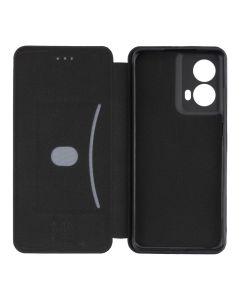 Чехол-кейс для Motorola G85 MakeFuture Flip Черный (Black)