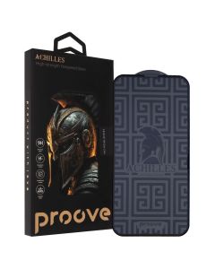 Защитное стекло для iPhone 13/13 Pro/14 Proove ACHILLES Черное (Black)