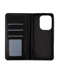 Чохол кейс для Xiaomi Redmi Note 13 Pro DM Book Case Leather Чорний (Black)