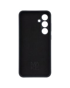 Чохол накладка для Samsung S24 Plus Silicone MakeFuture Чорна (Black)