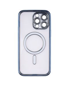 Чохол-накладка для iPhone 14 Pro Max WAVE Metal Matte Case с магнітним кільцем MagSafe Синій (Midnight Blue)