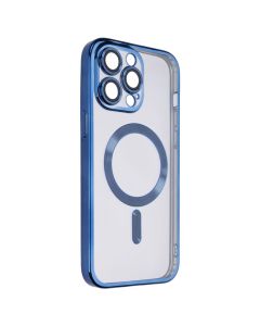 Чохол-накладка для iPhone 14 Pro Max WAVE Metal Matte Case с магнітним кільцем MagSafe Синій (Midnight Blue)