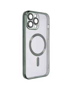 Чохол-накладка для iPhone 13 Pro Max WAVE Metal Matte Case с магнітним кільцем MagSafe Зелена (Green)