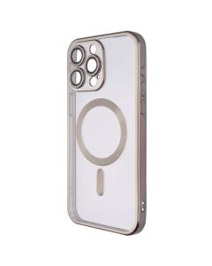 Чохол накладка для iPhone 15 Pro Max WAVE Metal Matte Case with Magnetic Ring Сіра (Natural Titanium)