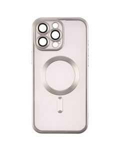 Чехол-накладка для iPhone 16 Pro Max WAVE Metal Matte Case с магнитным кольцом серого цвета (Desert Titanium)