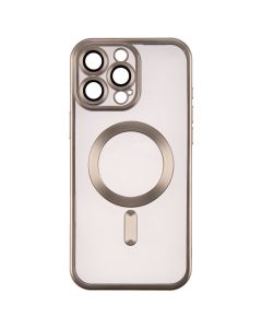 Чохол накладка для iPhone 16 Pro Max WAVE Metal Matte Case with Magnetic Ring Сіра (Natural Titanium)