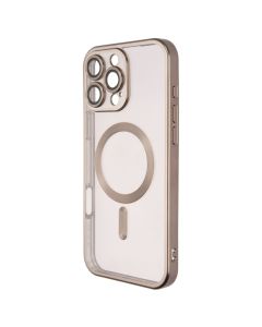 Чохол накладка для iPhone 16 Pro Max WAVE Metal Matte Case with Magnetic Ring Сіра (Natural Titanium)