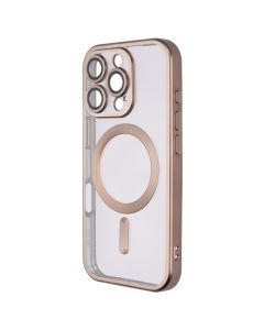 Чехол-накладка для iPhone 16 Pro WAVE Metal Matte Case с магнитным кольцом серого цвета (Desert Titanium)