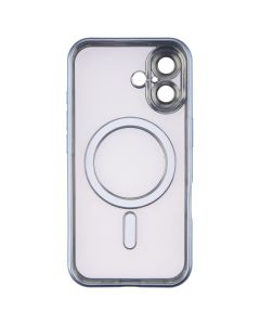 Чехол накладка для iPhone 16 WAVE Metal Matte Case с магнитным кольцом Зелёный (Ультрамариновый)