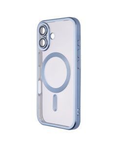 Чехол накладка для iPhone 16 WAVE Metal Matte Case с магнитным кольцом Зелёный (Ультрамариновый)