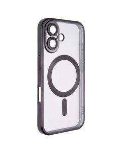 Чохол накладка для iPhone 16 WAVE Metal Matte Case with Magnetic Ring Чорна (Black)
