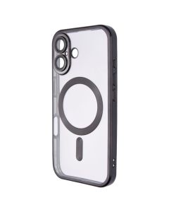 Чохол накладка для iPhone 16 WAVE Metal Matte Case with Magnetic Ring Чорна (Black)